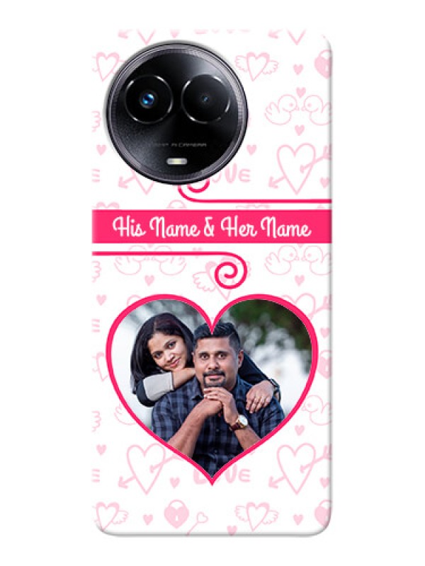 Custom Realme 11 5G Personalized Phone Cases: Heart Shape Love Design