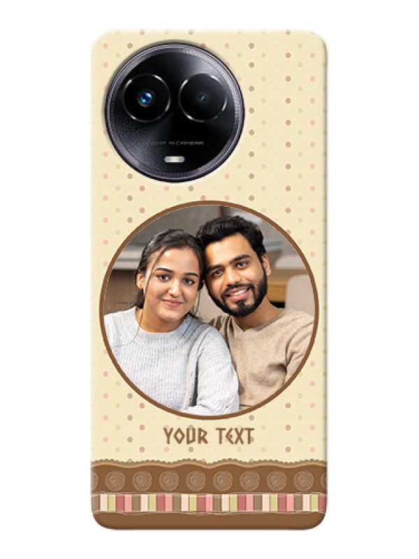 Custom Realme 11 5G Mobile Cases: Brown Dotted Mobile Case Design