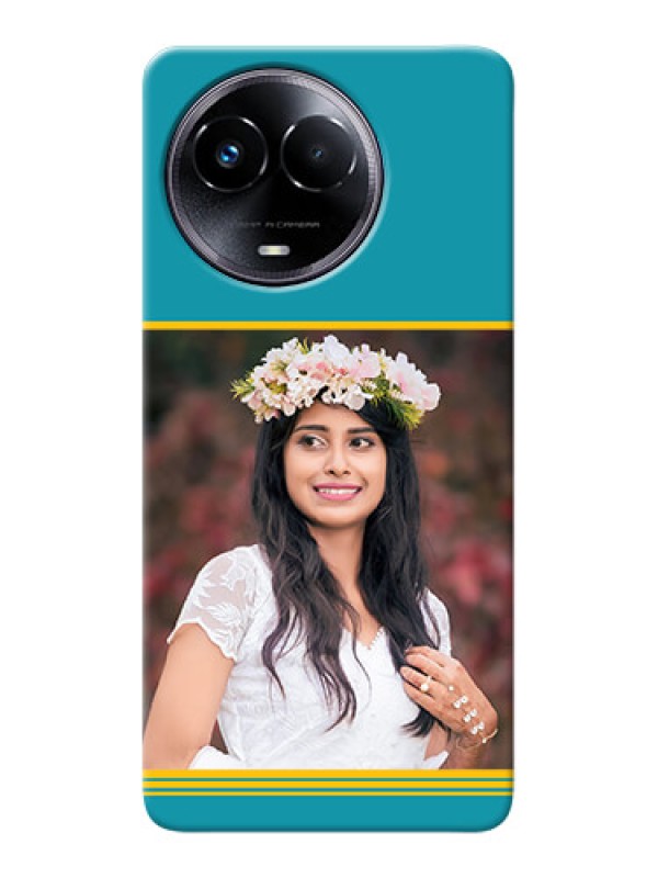 Custom Realme 11 5G personalized phone covers: Yellow & Blue Design