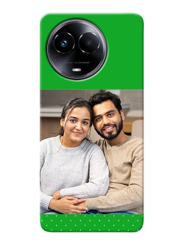 Custom Realme 11 5G Personalised mobile covers: Green Pattern Design