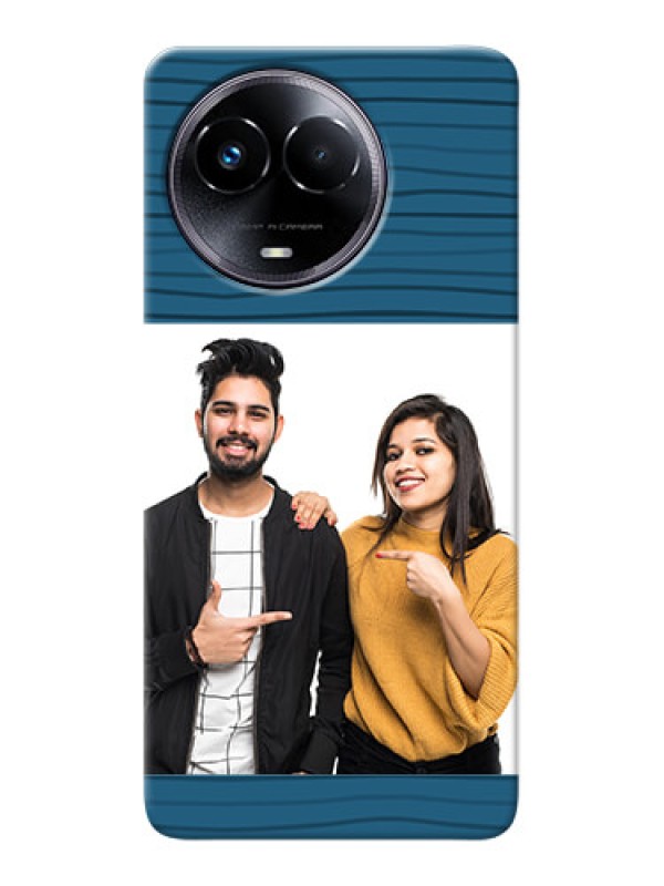 Custom Realme 11 5G Custom Phone Cases: Blue Pattern Cover Design