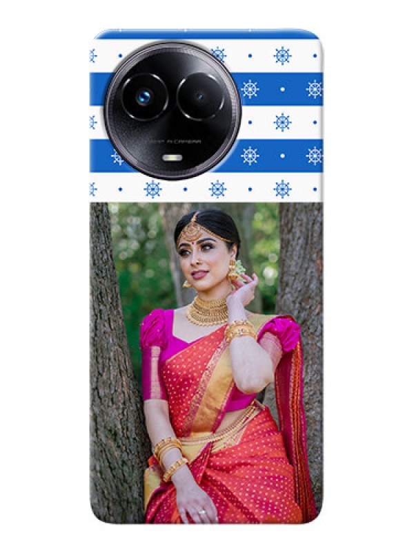 Custom Realme 11 5G custom mobile covers: Snow Pattern Design