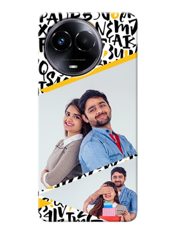Custom Realme 11 5G Phone Back Covers: Letters Pattern Design