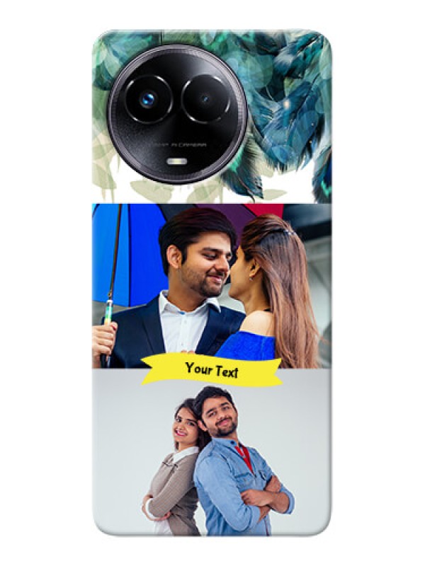 Custom Realme 11 5G Phone Cases: Image with Boho Peacock Feather Design