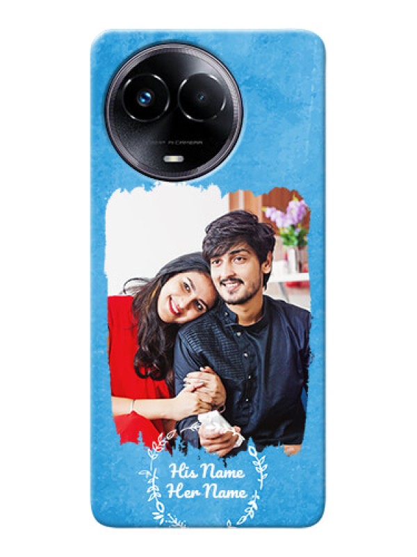 Custom Realme 11 5G custom mobile cases: Blue Color Vintage Design