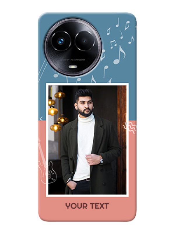 Custom Realme 11 5G Phone Back Covers with Color Musical Note Design