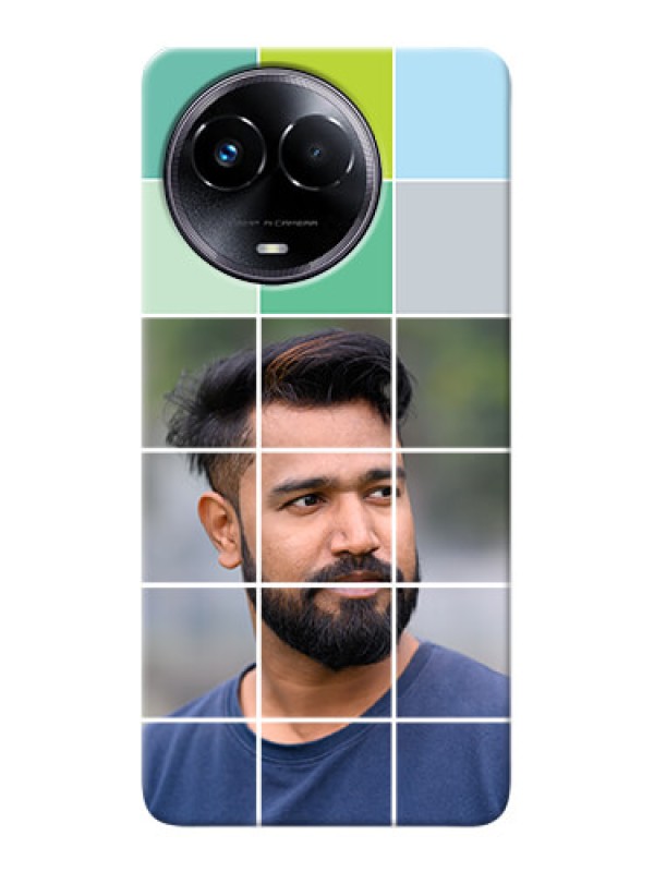 Custom Realme 11 5G personalised phone covers with white box pattern