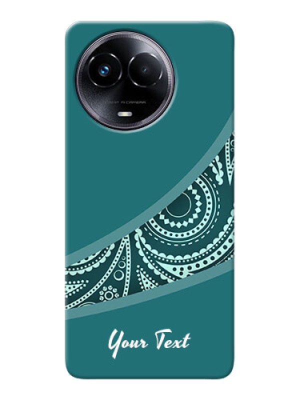 Custom Realme 11 5G Photo Printing on Case with semi visible floral Design