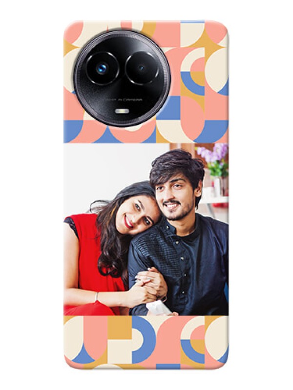Custom Realme 11 5G Photo Printing on Case with Semiwithcircle Maze Pattern Design