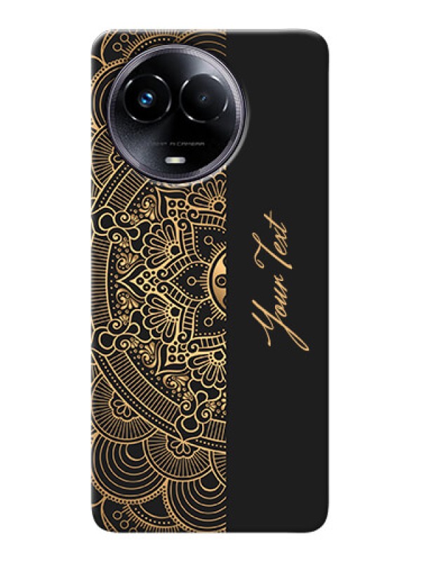 Custom Realme 11 5G Photo Printing on Case with Mandala art with custom text Design