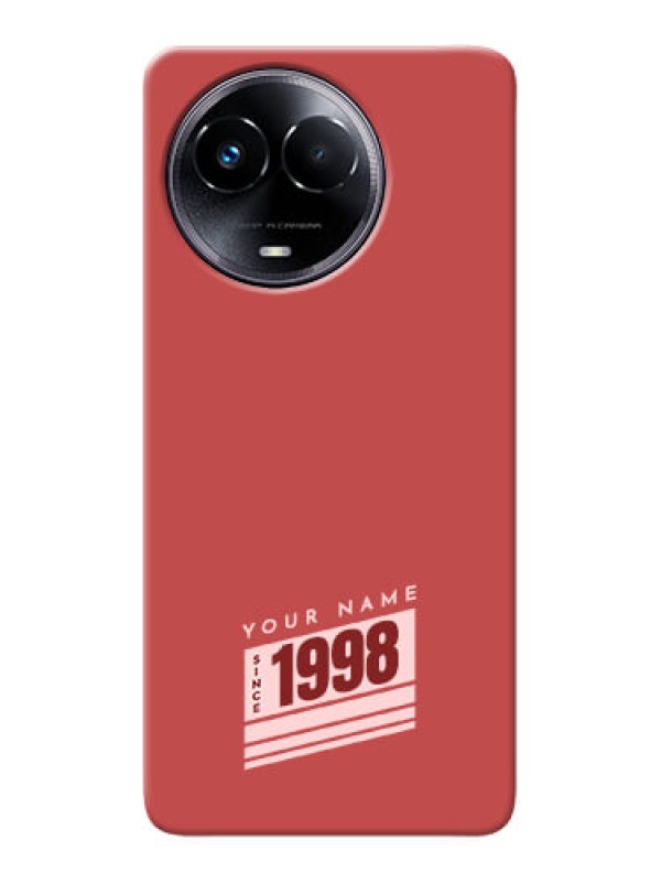 Custom Realme 11 5G Custom Phone Case with Red custom year of birth Design