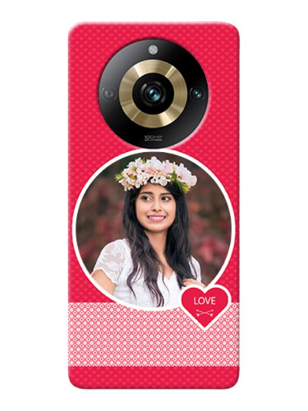 Custom Realme 11 Pro 5G Mobile Covers Online: Pink Pattern Design