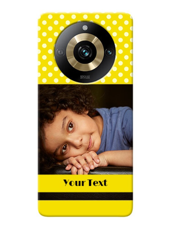 Custom Realme 11 Pro 5G Custom Mobile Covers: Bright Yellow Case Design