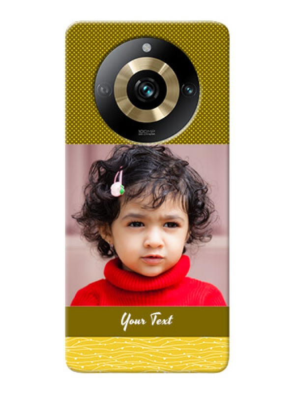 Custom Realme 11 Pro 5G custom mobile back covers: Simple Green Color Design