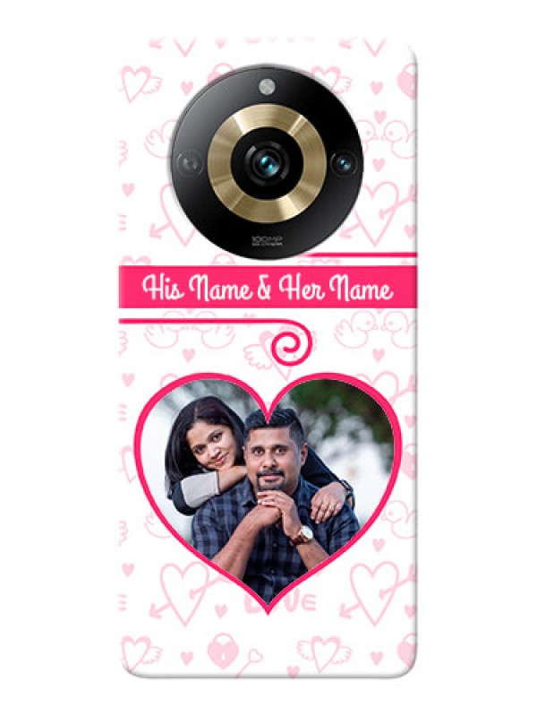 Custom Realme 11 Pro 5G Personalized Phone Cases: Heart Shape Love Design
