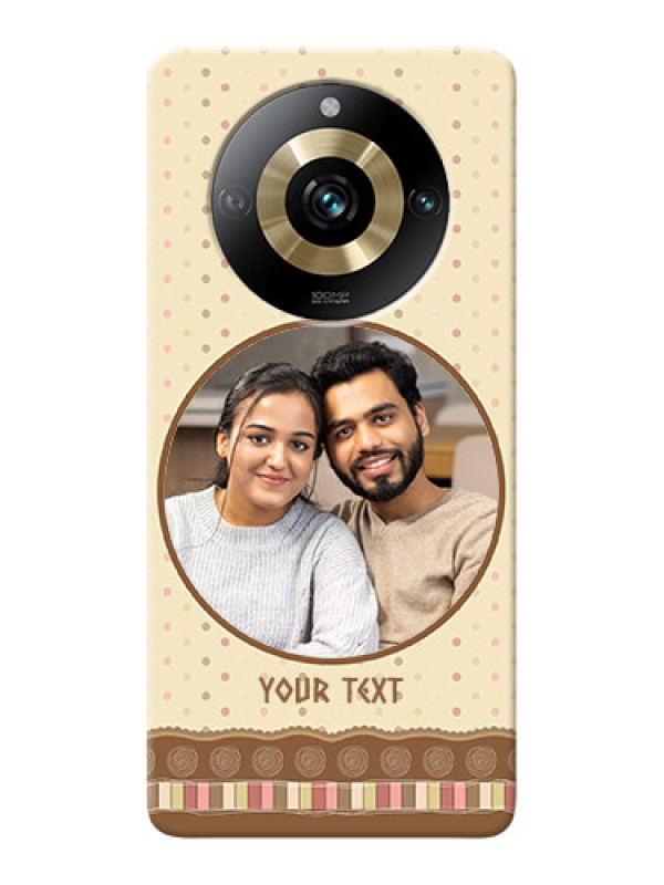 Custom Realme 11 Pro 5G Mobile Cases: Brown Dotted Mobile Case Design