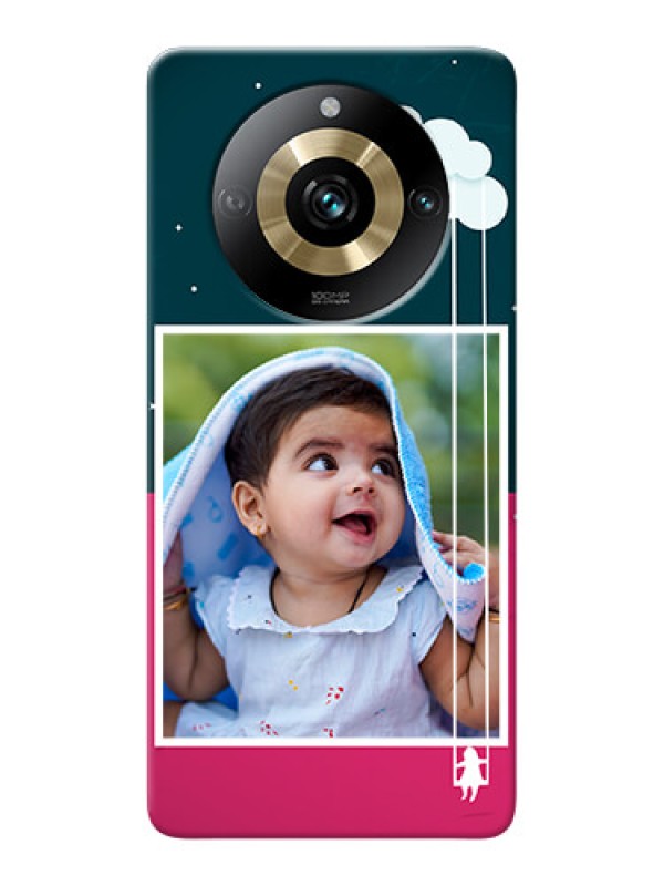 Custom Realme 11 Pro 5G custom phone covers: Cute Girl with Cloud Design