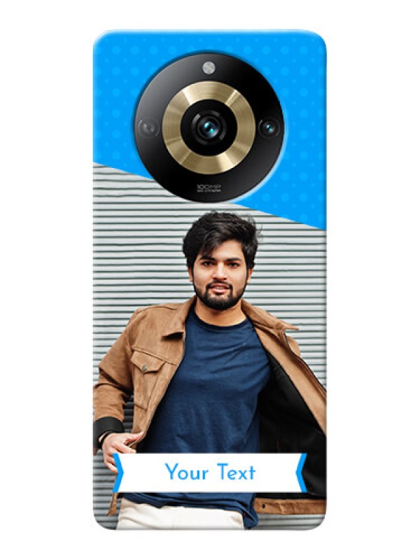 Custom Realme 11 Pro 5G Personalized Mobile Covers: Simple Blue Color Dotted Design