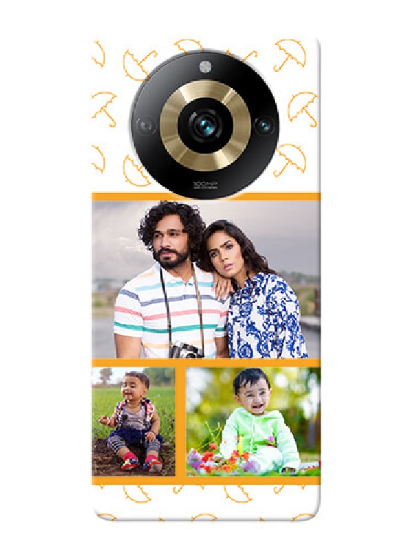 Custom Realme 11 Pro 5G Personalised Phone Cases: Yellow Pattern Design