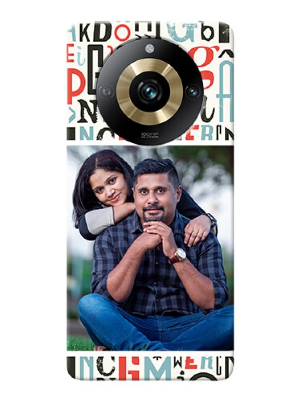 Custom Realme 11 Pro 5G custom mobile phone covers: Alphabet Design