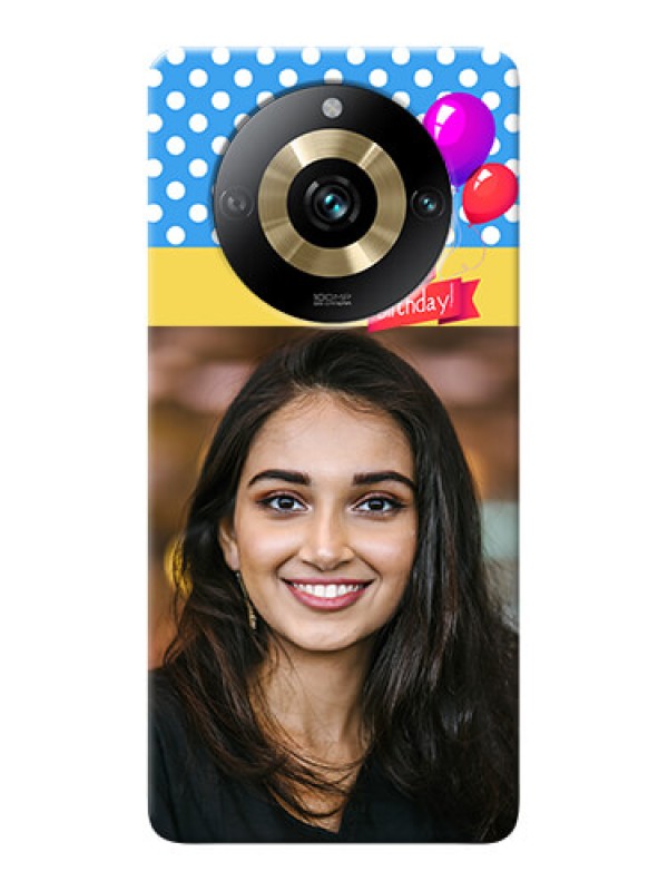 Custom Realme 11 Pro 5G custom mobile back covers: Happy Birthday Design