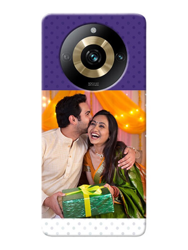 Custom Realme 11 Pro 5G mobile phone cases: Violet Pattern Design