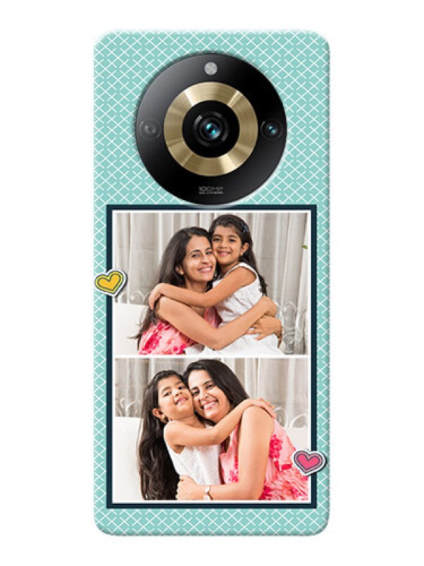 Custom Realme 11 Pro 5G Custom Phone Cases: 2 Image Holder with Pattern Design