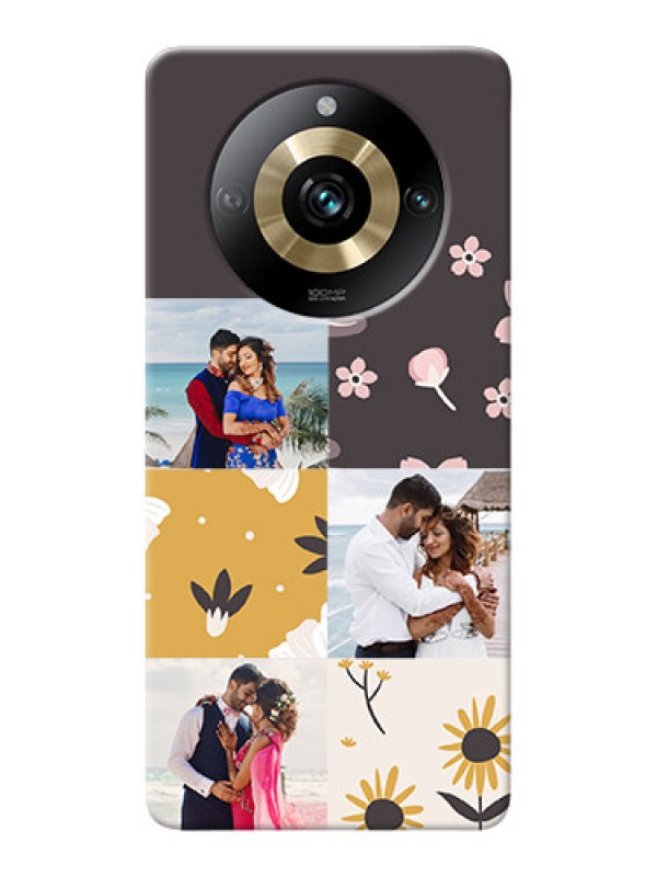 Custom Realme 11 Pro 5G phone cases online: 3 Images with Floral Design