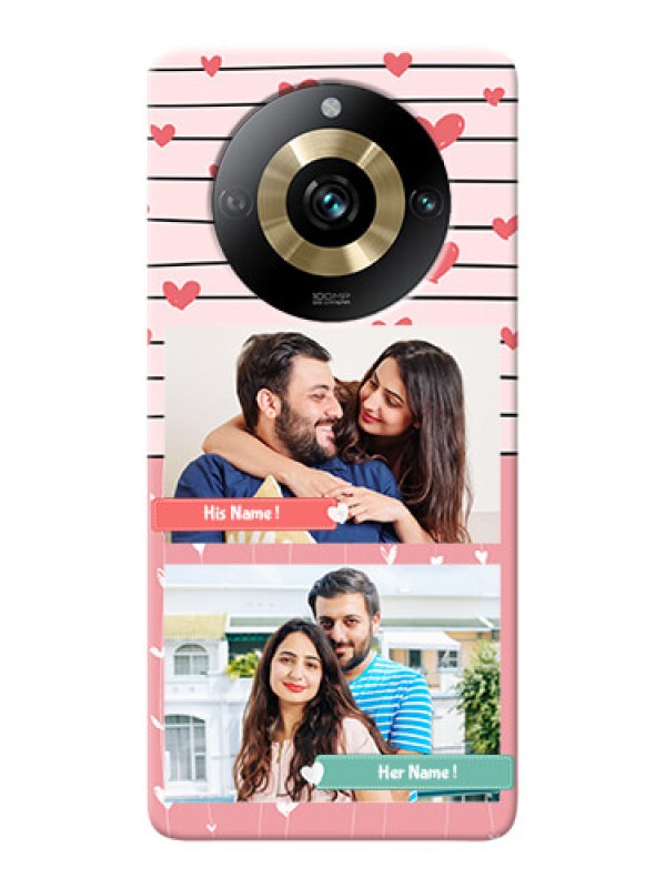Custom Realme 11 Pro 5G custom mobile covers: Photo with Heart Design