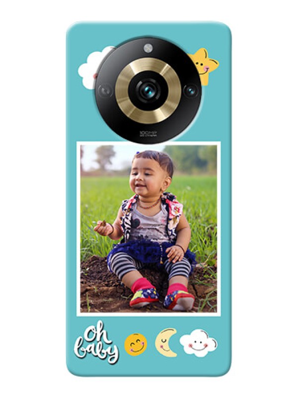 Custom Realme 11 Pro 5G Personalised Phone Cases: Smiley Kids Stars Design