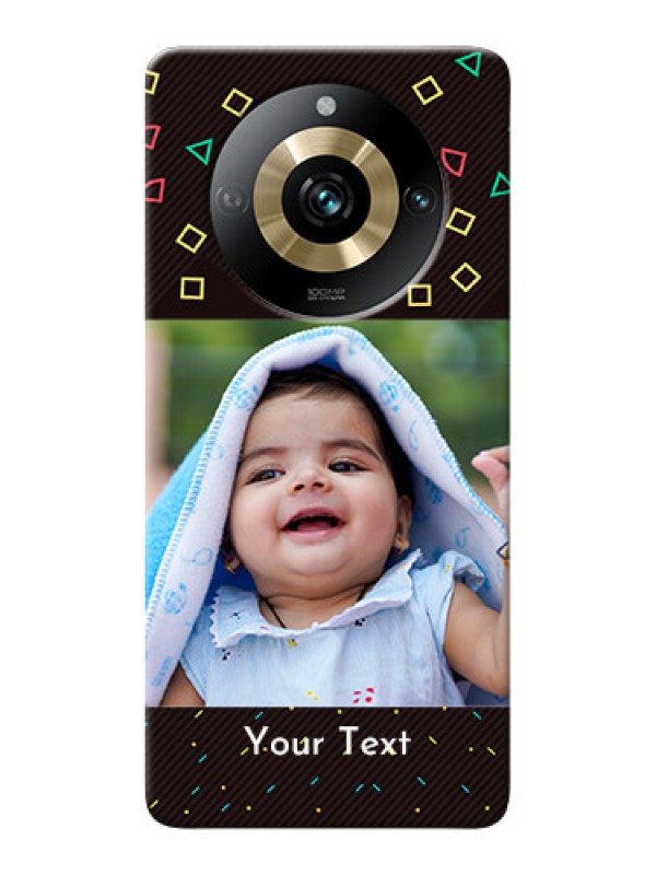 Custom Realme 11 Pro 5G custom mobile cases with confetti birthday design