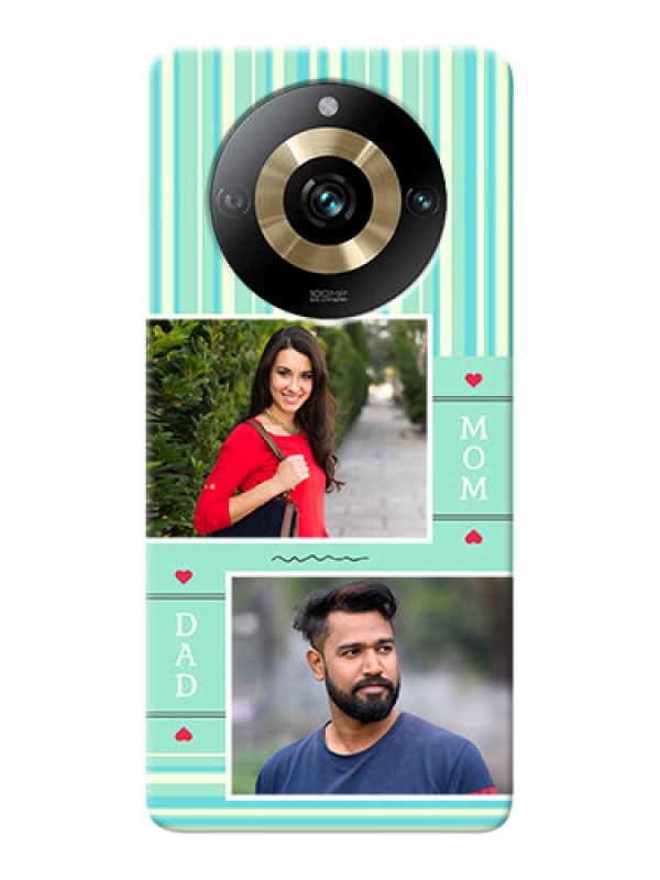 Custom Realme 11 Pro 5G custom mobile phone covers: Mom & Dad Pic Design