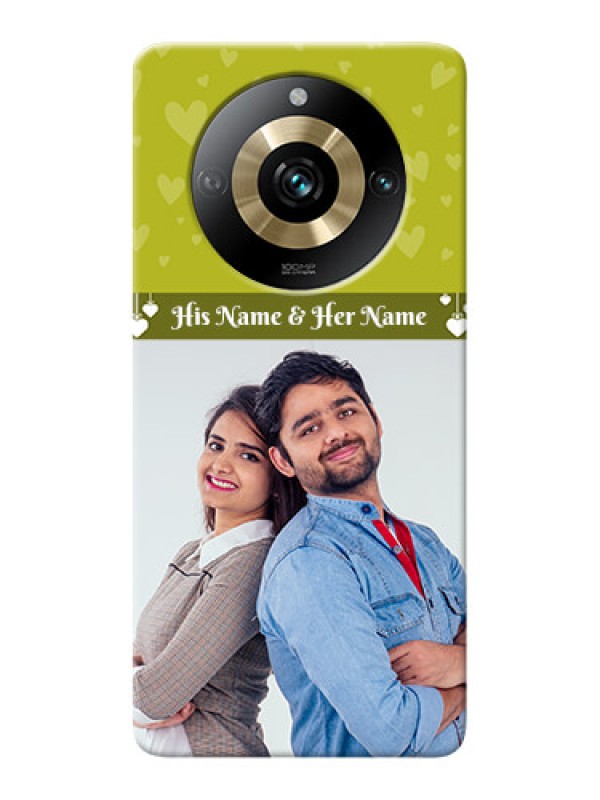 Custom Realme 11 Pro 5G custom mobile covers: You & Me Heart Design