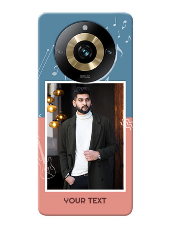 Custom Realme 11 Pro 5G Phone Back Covers with Color Musical Note Design