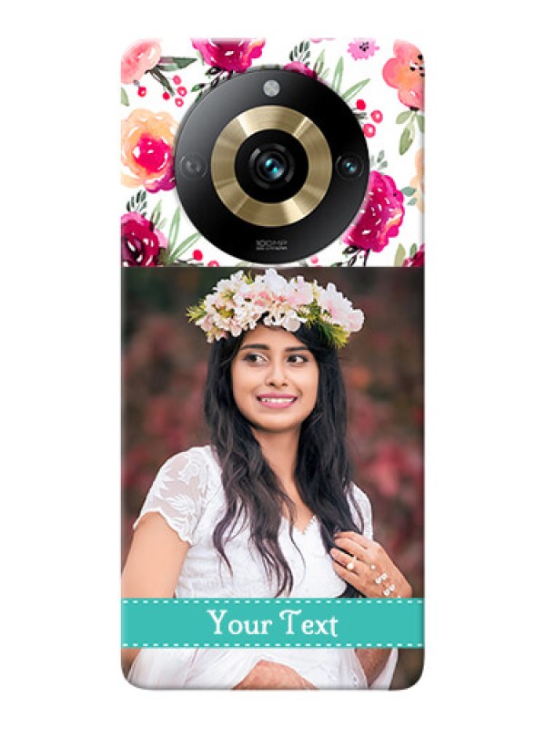 Custom Realme 11 Pro 5G Personalized Mobile Cases: Watercolor Floral Design