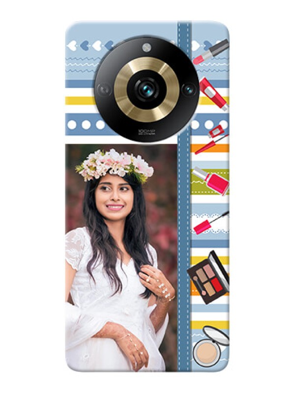 Custom Realme 11 Pro 5G Personalized Mobile Cases: Makeup Icons Design