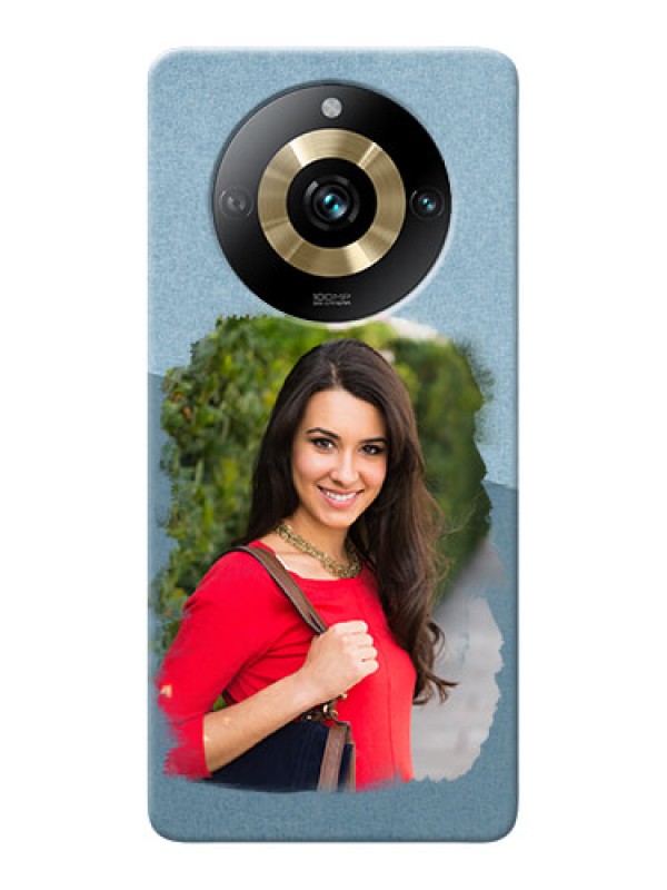 Custom Realme 11 Pro 5G custom mobile phone covers: Grunge Line Art Design