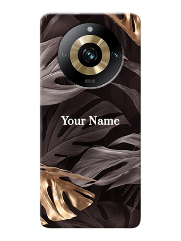 Custom Realme 11 Pro 5G Personalised Phone Case with Wild Leaves digital paint Design