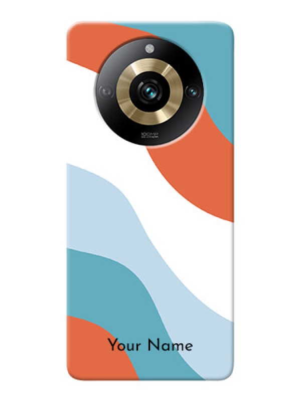 Custom Realme 11 Pro 5G Custom Mobile Case with coloured Waves Design