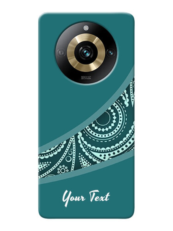 Custom Realme 11 Pro 5G Photo Printing on Case with semi visible floral Design