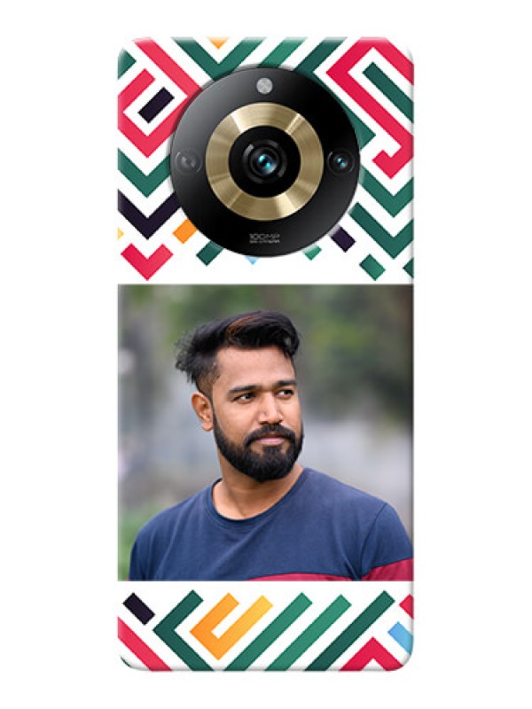 Custom Realme 11 Pro 5G Personalized Phone Case with Colorful Maze Pattern Design