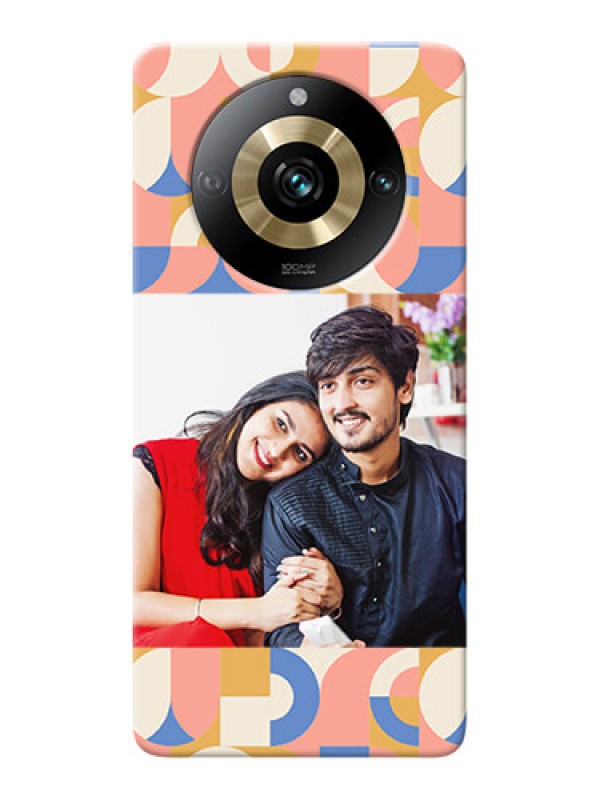 Custom Realme 11 Pro 5G Photo Printing on Case with Semiwithcircle Maze Pattern Design