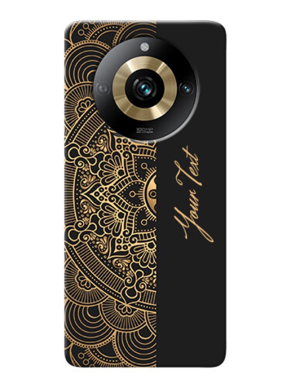 Custom Realme 11 Pro 5G Photo Printing on Case with Mandala art with custom text Design