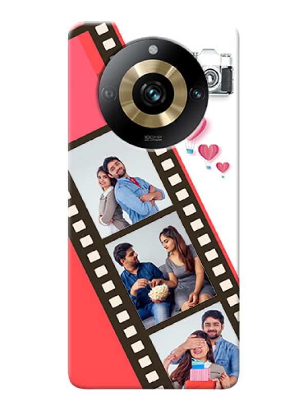 Custom Realme 11 Pro Plus 5G custom phone covers: 3 Image Holder with Film Reel