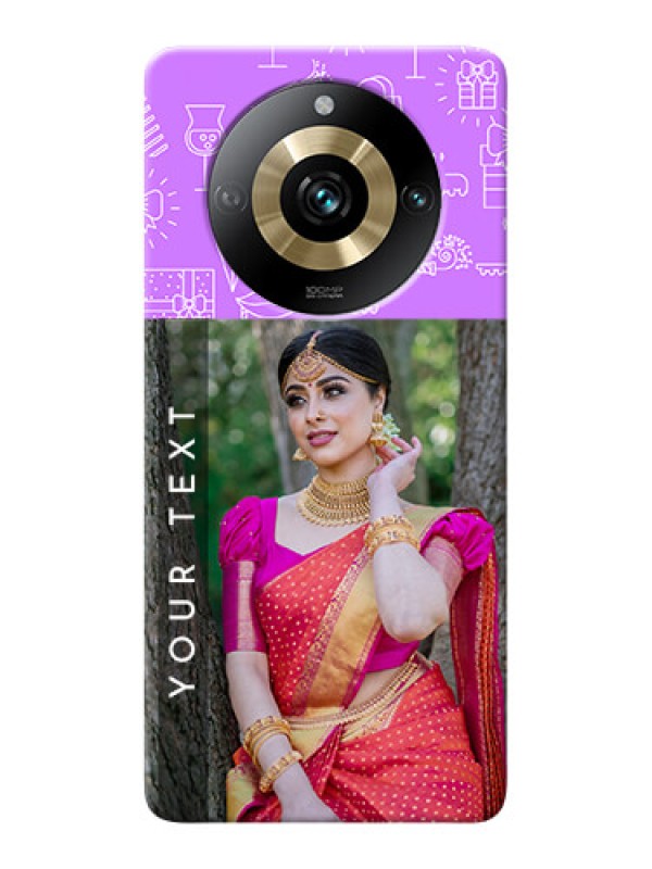 Custom Realme 11 Pro Plus 5G Personalized Phone Cases: Birthday Icons Design