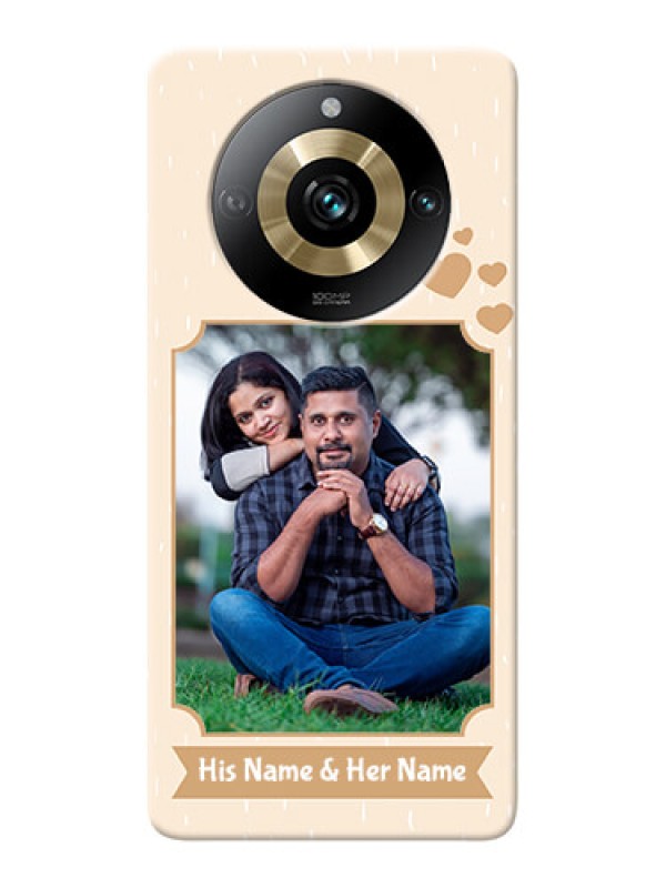 Custom Realme 11 Pro Plus 5G mobile phone cases with confetti love design