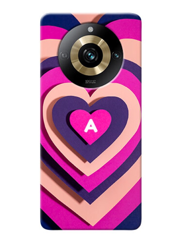 Custom Realme 11 Pro Plus 5G Custom Mobile Case with Cute Heart Pattern Design