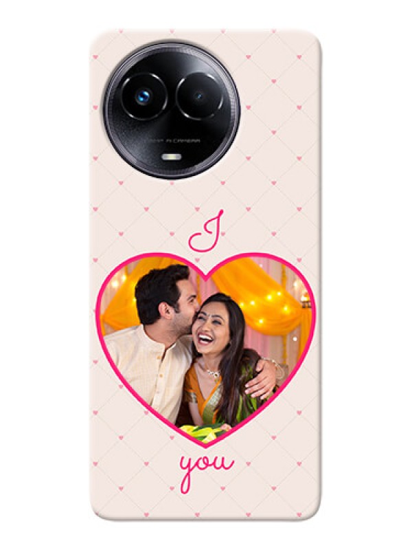 Custom Realme 11x 5G Personalized Mobile Covers: Heart Shape Design