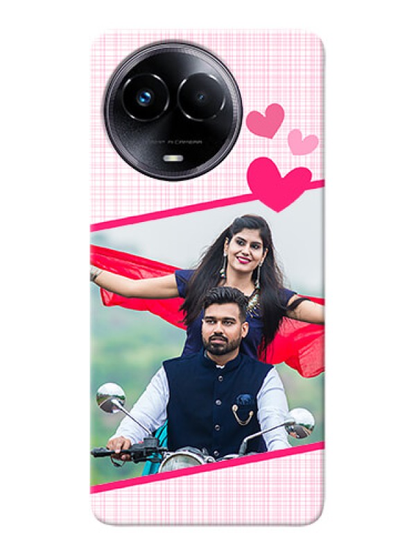 Custom Realme 11x 5G Personalised Phone Cases: Love Shape Heart Design