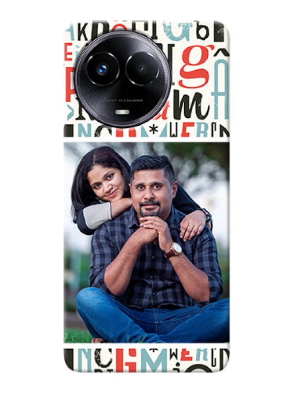 Custom Realme 11x 5G custom mobile phone covers: Alphabet Design